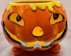 Halloween Jack O Lantern Pumpkin Ceramic